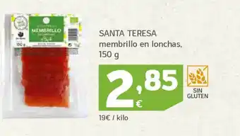 HiperDino Santa teresa membrillo en lonchas oferta