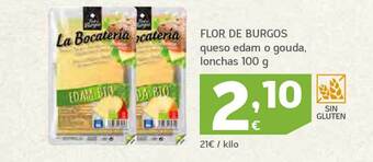 HiperDino Flor de burgos queso edam o gouda lonchas oferta