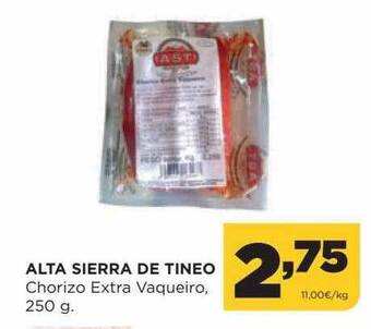 Alimerka Alta sierra de tineo chorizo extra vaqueiro oferta