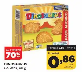 Alimerka La 2a unidad 70% dto dinosaurus galletas oferta