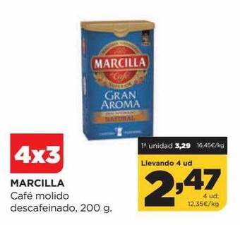 Alimerka Marcilla café molido descafeinado oferta