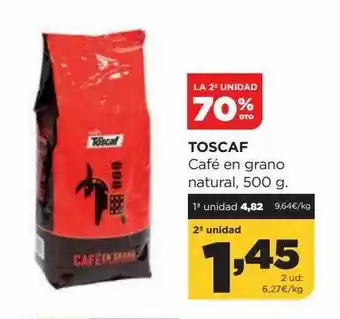 Alimerka La 2a unidad 75% dto toscaf café en grano natural oferta