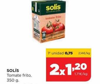 Alimerka Solís tomate frito oferta