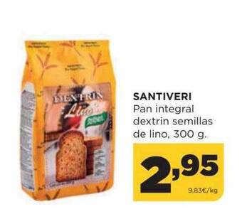 Alimerka Santiveri pan integral dextrin semillas de lino oferta