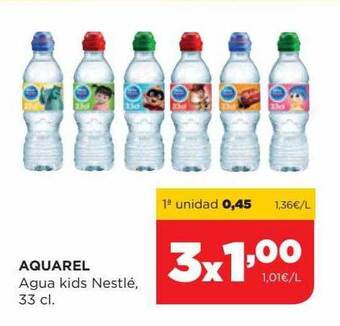 Alimerka Aquarel agua kids nestlé oferta