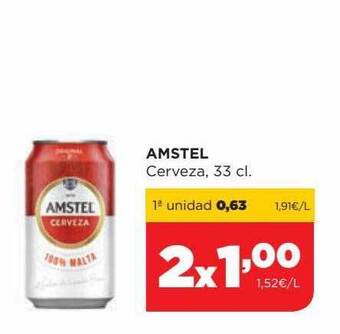 Alimerka Amstel cerveza oferta