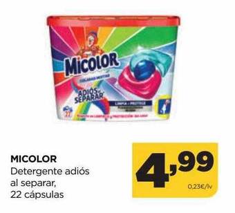 Alimerka Micolor detergente adiós al separar oferta