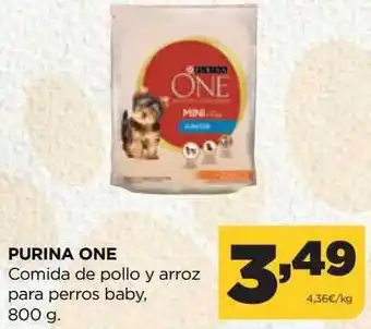Alimerka Purina one comida de pollo y arroz para perros baby oferta