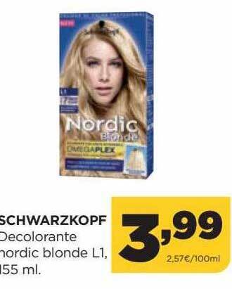 Alimerka Schwarzkopf decolorante nordic blonde oferta