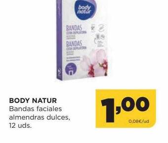 Alimerka Body natur bandas faciales almendras dulces oferta