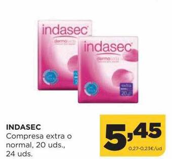 Alimerka Indasec compresa extra o normal oferta