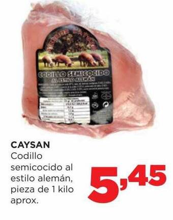 Alimerka Caysan codillo semicocido al estilo alemán oferta
