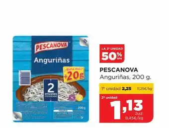 Alimerka La 2a unidad 50% dto pescanova anguriñas oferta