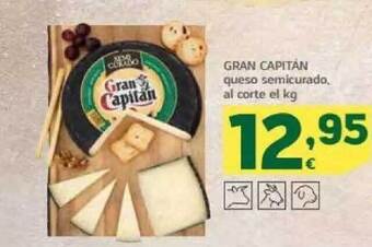 HiperDino Gran capitán queso semicurado oferta