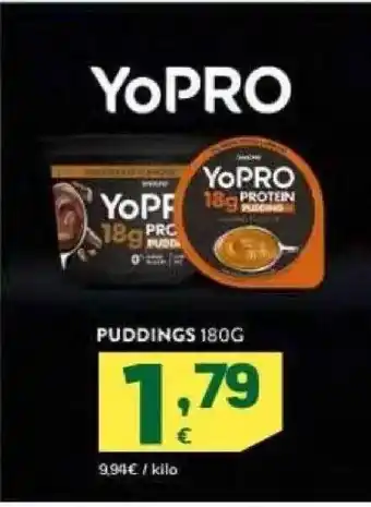 HiperDino Yopro puddings oferta