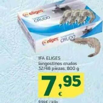 HiperDino Ifa eliges langostinos crudos oferta