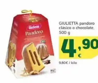 HiperDino Giulietta pandoro clásico o chocolate oferta