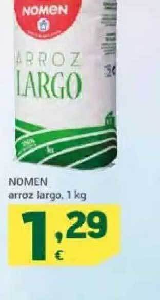 HiperDino Nomen arroz largo oferta