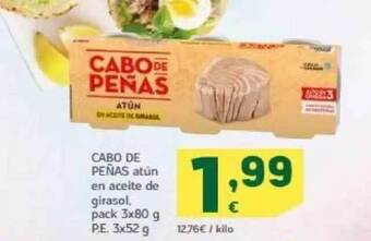 HiperDino Cabo de peñas atún en aceite de girasol oferta