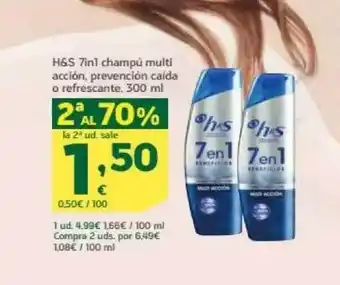 HiperDino H&s 7in1 champú multi acción oferta