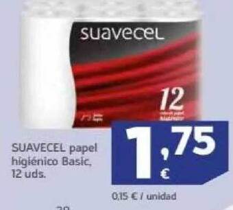 HiperDino Suavecel papel higiénico basic oferta