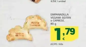 HiperDino Empanadilla vegana seitán o caprese oferta
