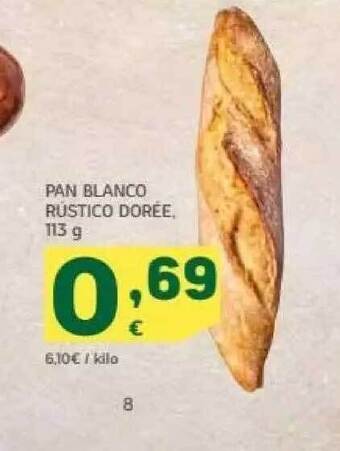HiperDino Pan blanco rústico dorée oferta