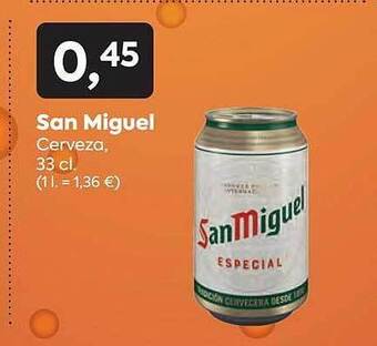 Suma Supermercados San miguel cerveza oferta