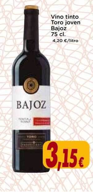 Supermercados Piedra Vino tinto toro joven bajoz oferta