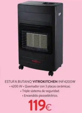 Tien 21 Estufa butano vitrokitchen oferta