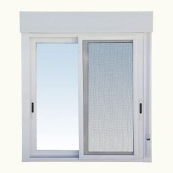 Brico Depôt Ventana corredera con mosquitera y persiana 115,5 x 100 cm oferta