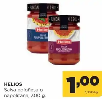 Alimerka Helios Salsa boloñesa 0 napolitana 300 g oferta
