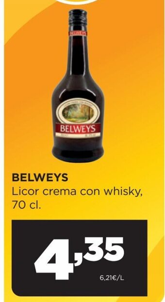 Alimerka Belweys Licor crema con whisky 70 cl. oferta