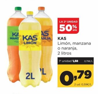 Alimerka Kas Limón ,manzana o naranja 2 litros oferta