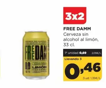 Alimerka Free Damn Cerveza sin alcohol al limón 33 cl oferta