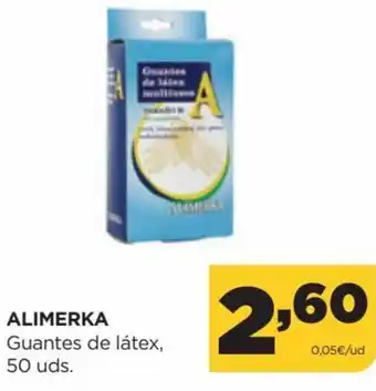 Alimerka Almerika Guantes de látex 50 uds oferta