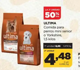 Alimerka Ultima Comida Para Perros Mini Senior o Yorkshire, 1.5 Kilos oferta