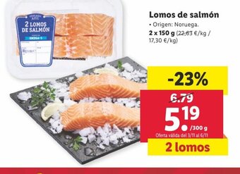 Lidl Lomo de Salmón oferta