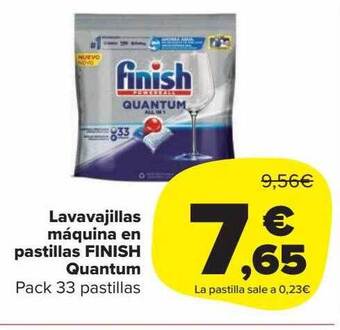Carrefour Market Lavavajillas máquina en pastillas finish quantum oferta