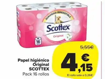 Carrefour Market Papel higénico original scottex oferta