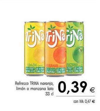 Cash Ifa Refresco trina naranja limón o manzana oferta