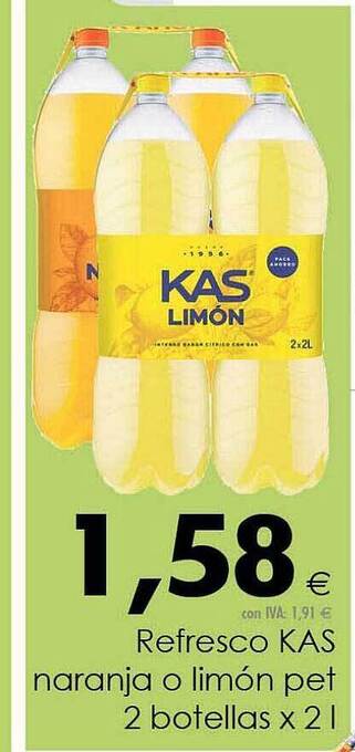 Cash Ifa Refresco kas naranja o limón oferta