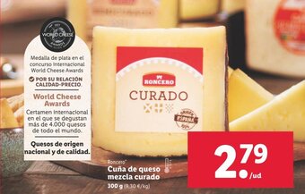 Lidl Cuña de Queso Mezcla Curado oferta