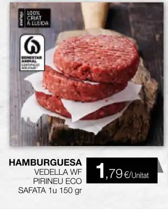 Plusfresc Hamburguesa vedella wf pirineu eco safata oferta