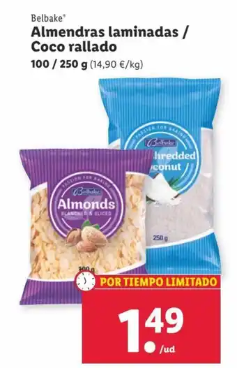 Lidl Almendas Laminadas / Coco Rallado oferta