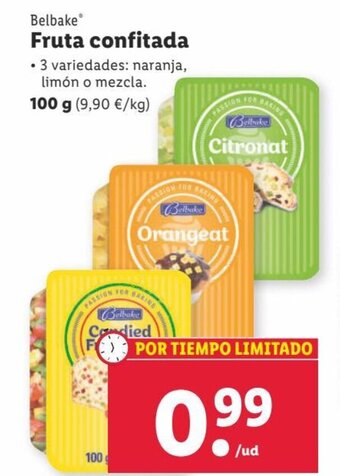 Lidl Fruta Confitada oferta