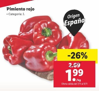 Lidl Pimiento Rojo oferta