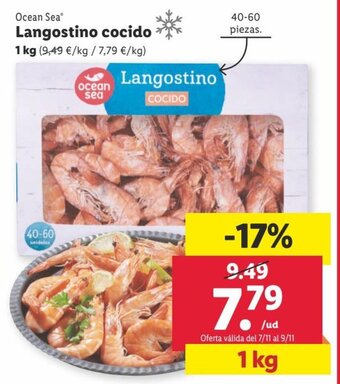 Lidl Langostino Cocido oferta