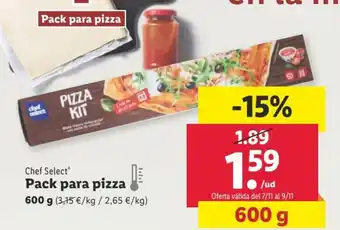 Lidl Pack Para Pizza oferta