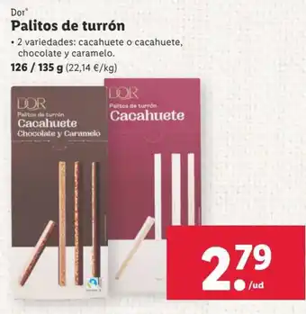 Lidl Palitos de Turrón oferta